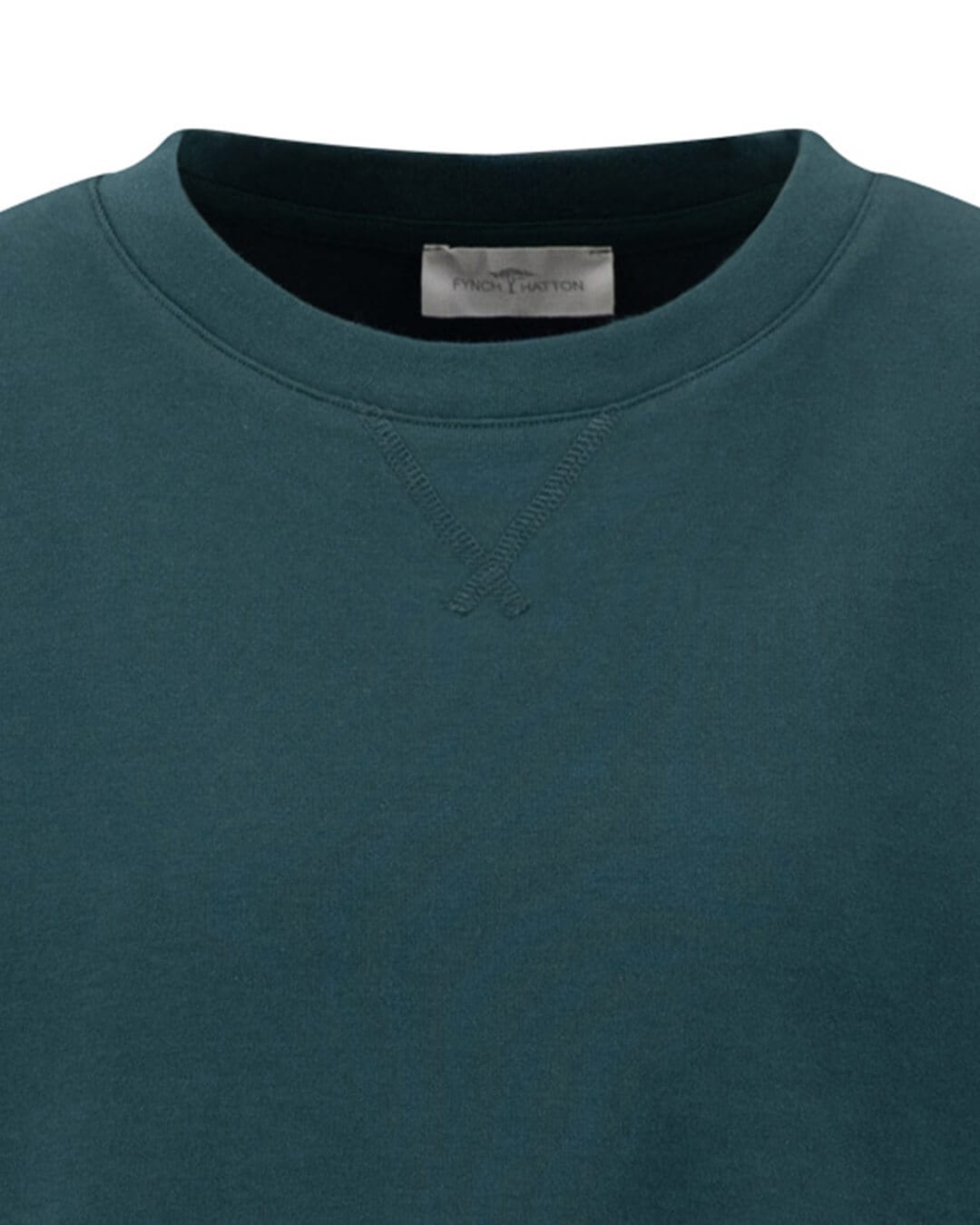Fynch-Hatton Jumpers Fynch-Hatton Emerald Green Clean Sweatshirt
