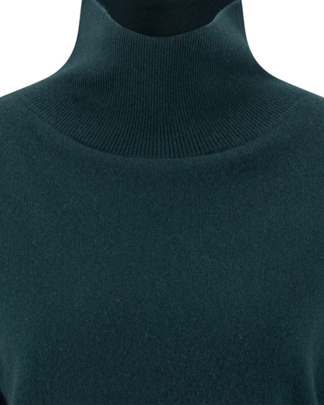 Fynch-Hatton Jumpers Fynch-Hatton Emerald Green Wool Mix Roll Neck Jumper