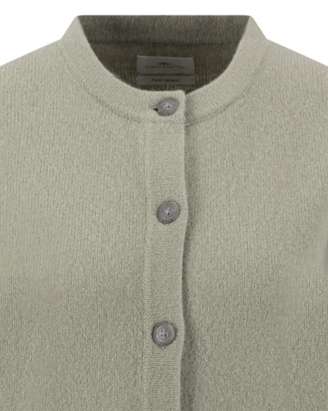 Fynch-Hatton Jumpers Fynch-Hatton Green Fynch-Hatton Cardigan Merinowool Rws Dusty Green F732