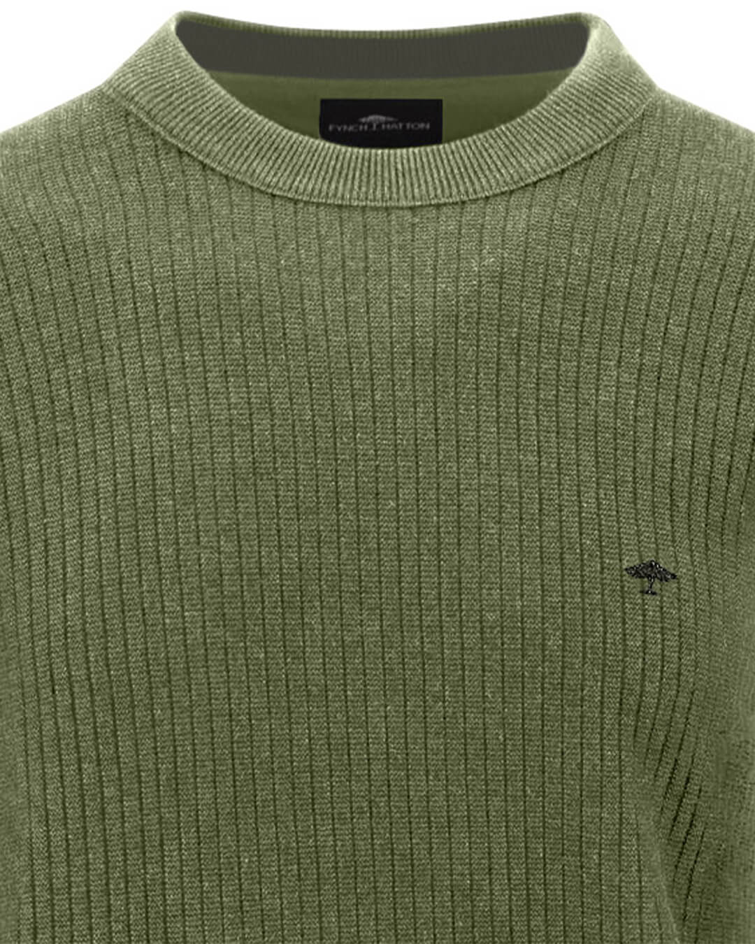Fynch-Hatton Jumpers Fynch-Hatton Green Fynch-Hatton Cn Ribbed Moss F748