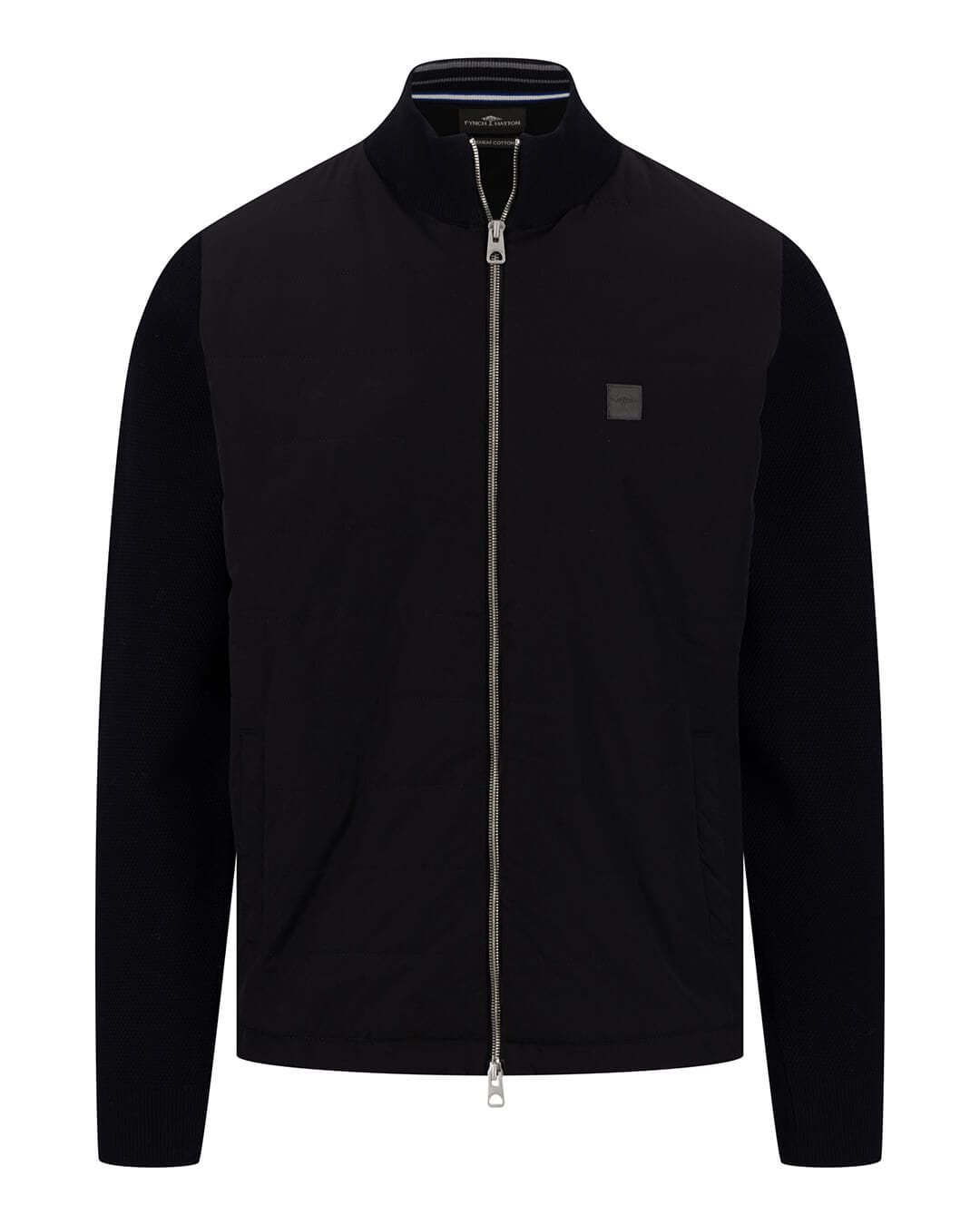 Fynch-Hatton Jumpers Fynch-Hatton Navy Fynch-Hatton Hybrid Cardigan Nylon Navy F690