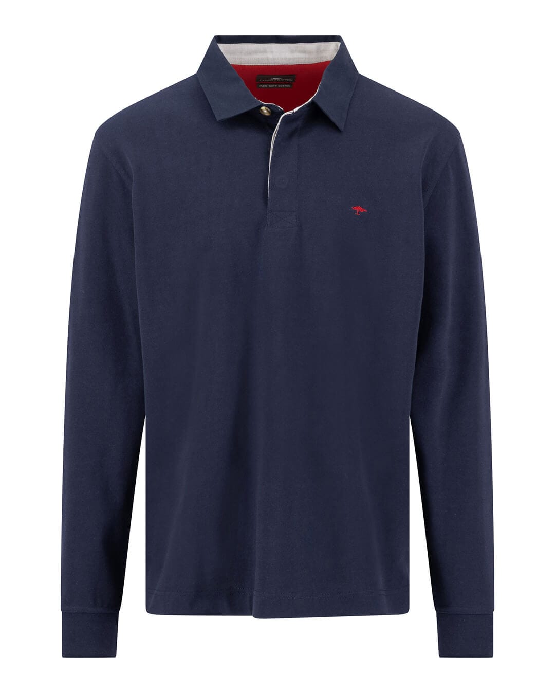 Fynch-Hatton Jumpers Fynch-Hatton Navy Fynch-Hatton Interlock Rugby Solid Navy F685