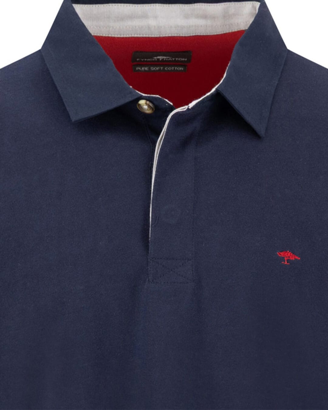 Fynch-Hatton Jumpers Fynch-Hatton Navy Fynch-Hatton Interlock Rugby Solid Navy F685