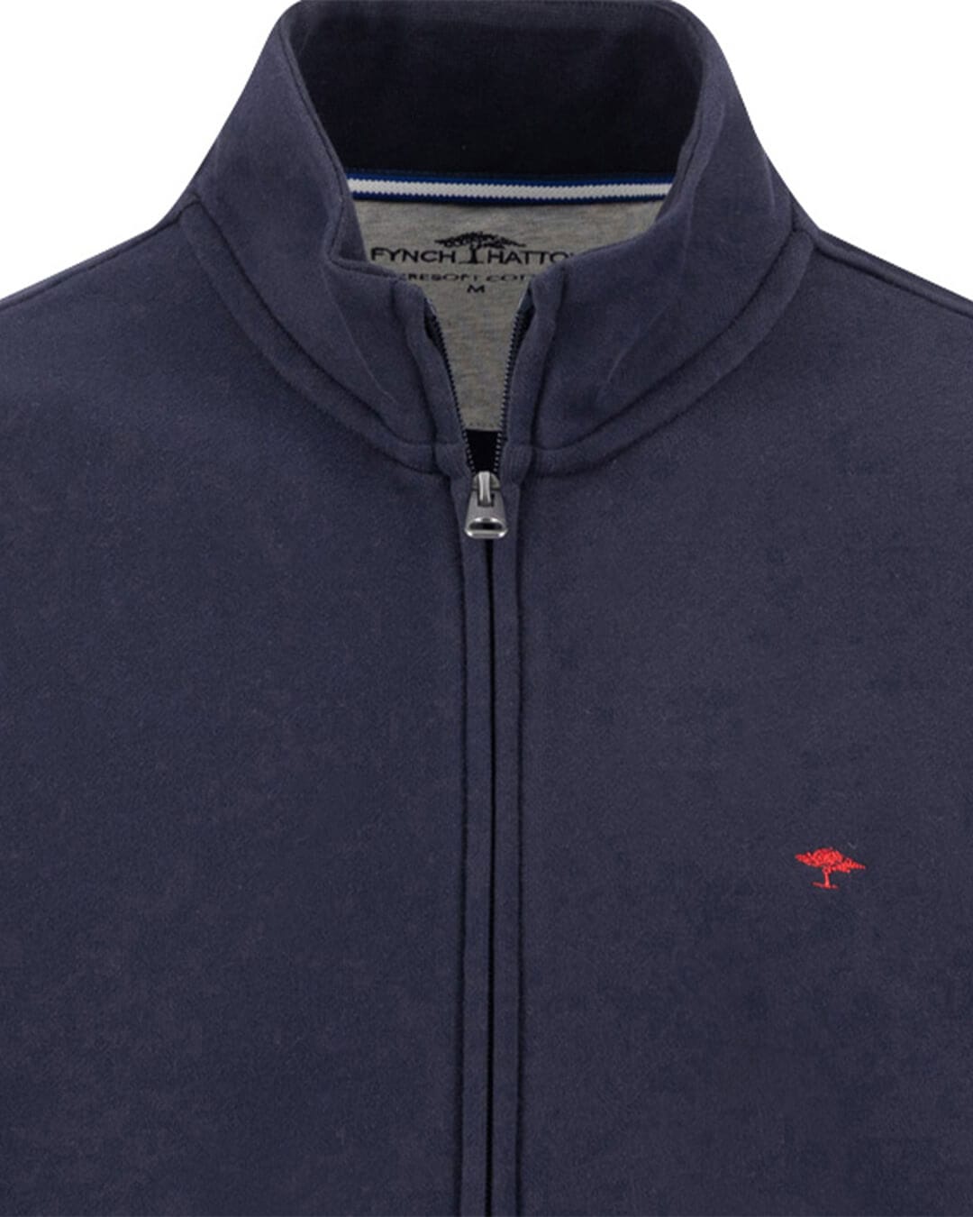 Fynch-Hatton Jumpers Fynch-Hatton Navy Fynch-Hatton Sweat Cardigan Stand-Up Navy F685