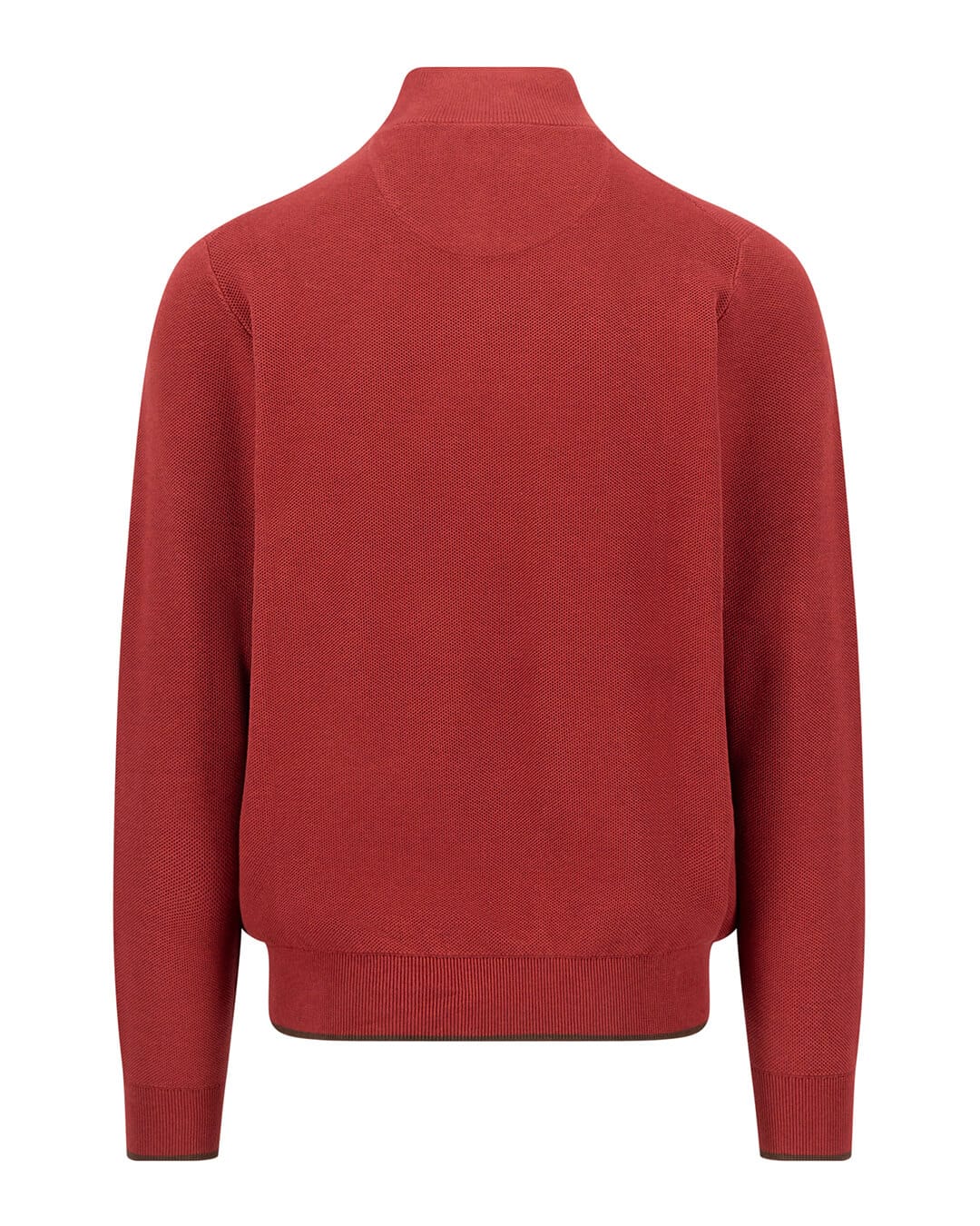 Fynch-Hatton Jumpers Fynch-Hatton Orange Fynch-Hatton Troyer Zip Structure Brick F346