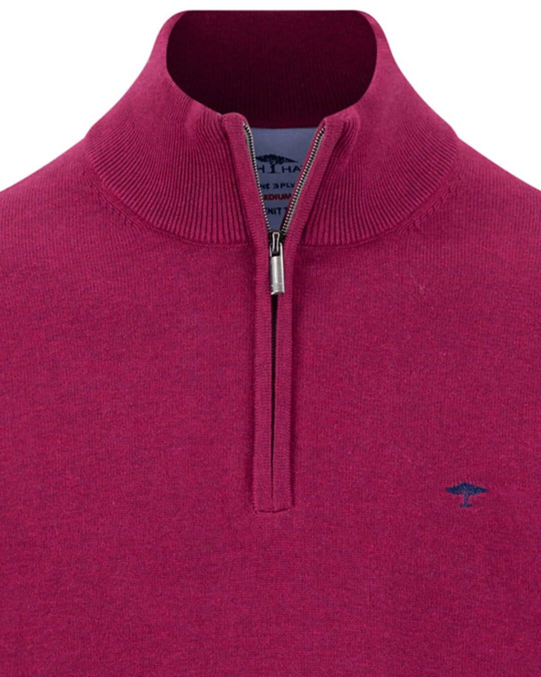 Fynch-Hatton Jumpers Fynch-Hatton Purple Fynch-Hatton Troyer Zip Superfine Grape F416