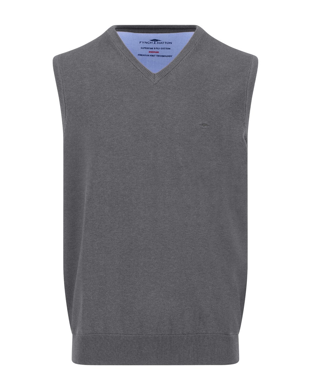 Fynch-Hatton Jumpers Fynch-Hatton Sky Slipover Superfine Sweater