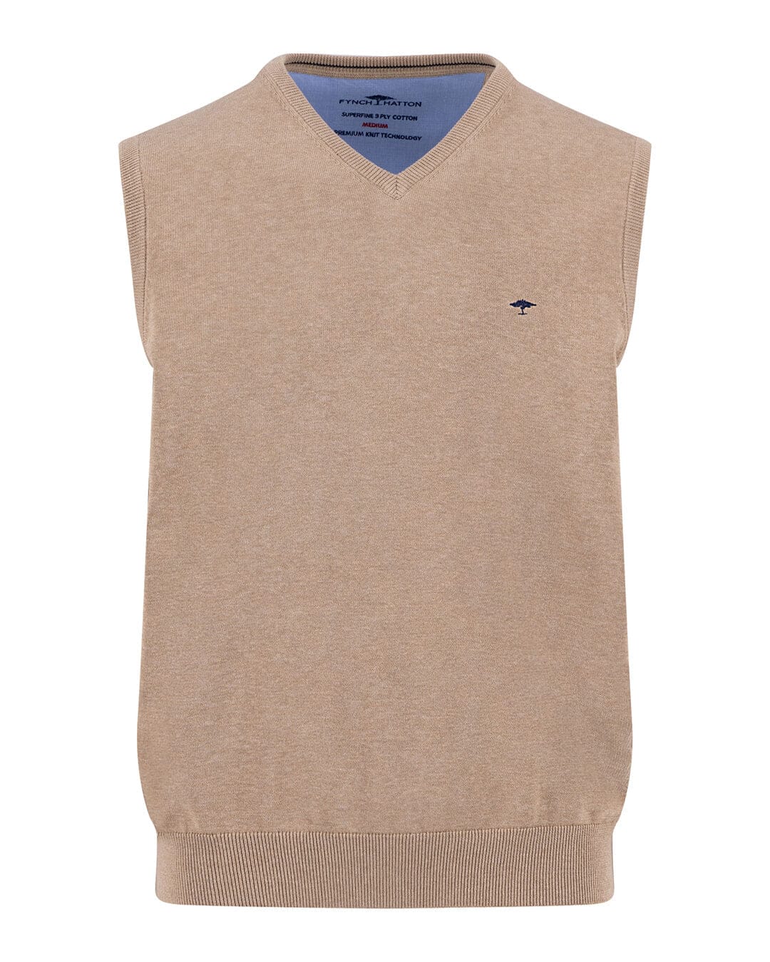 Fynch-Hatton Jumpers Fynch-Hatton Slipover Superfine Taupe