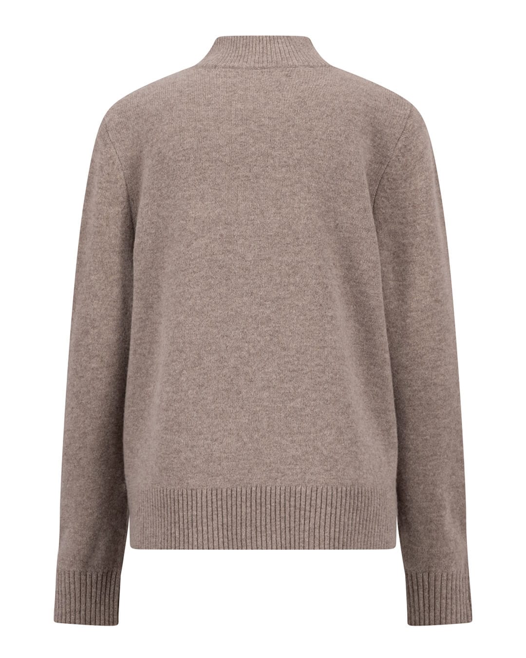 Fynch-Hatton Jumpers Fynch-Hatton Taupe Merino Wool Button Pullover