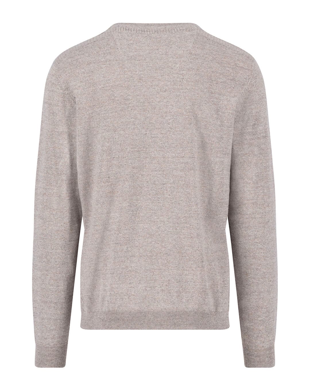 Fynch-Hatton Jumpers Fynch-Hatton Taupe O-Neck Cotton Wool Sweater