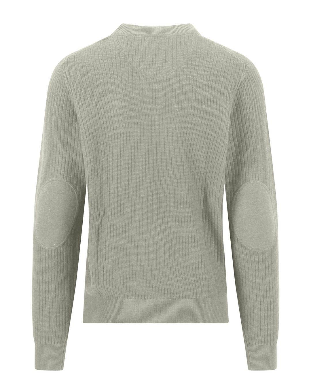 Fynch-Hatton Jumpers Fynch-Hatton Terracotta Ribbed Crew Neck Jumper