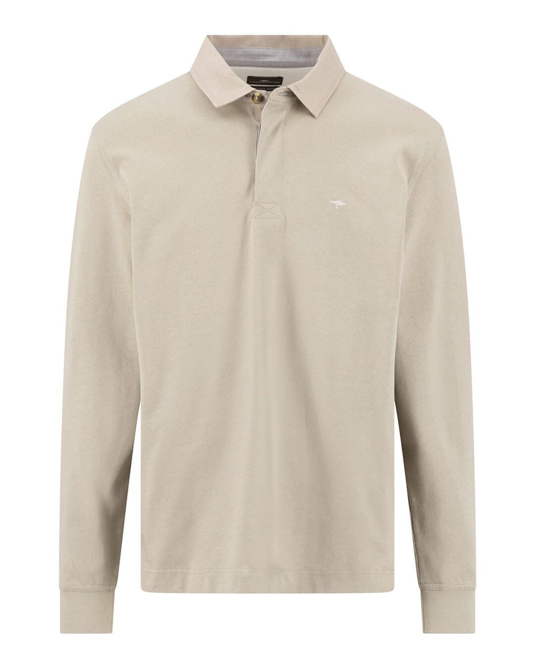 Fynch-Hatton Jumpers Fynch-Hatton Terracotta Solid Interlock Rugby Jumper