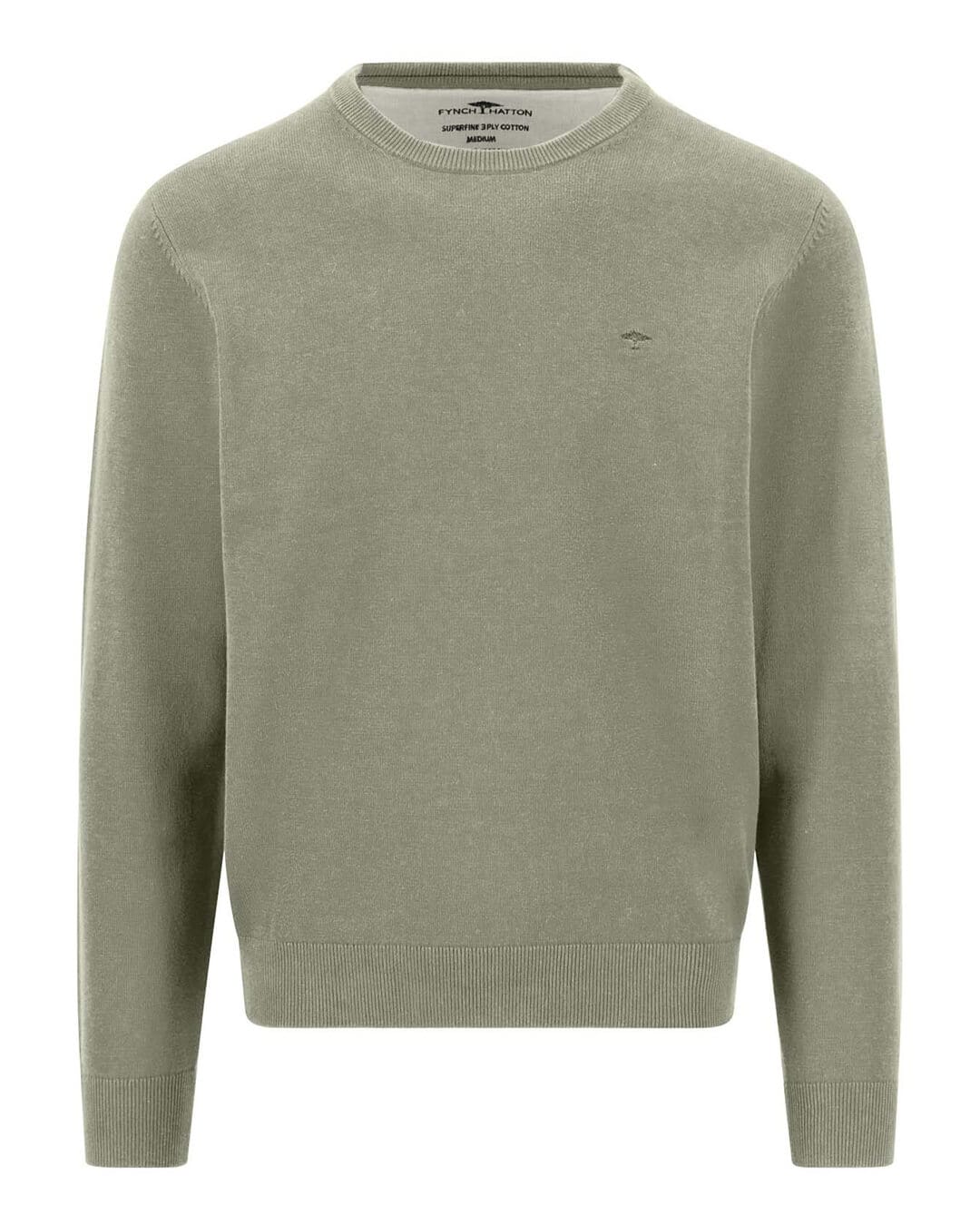 Fynch-Hatton Jumpers Fynch-Hatton Terracotta Superfine Crew Neck Jumper