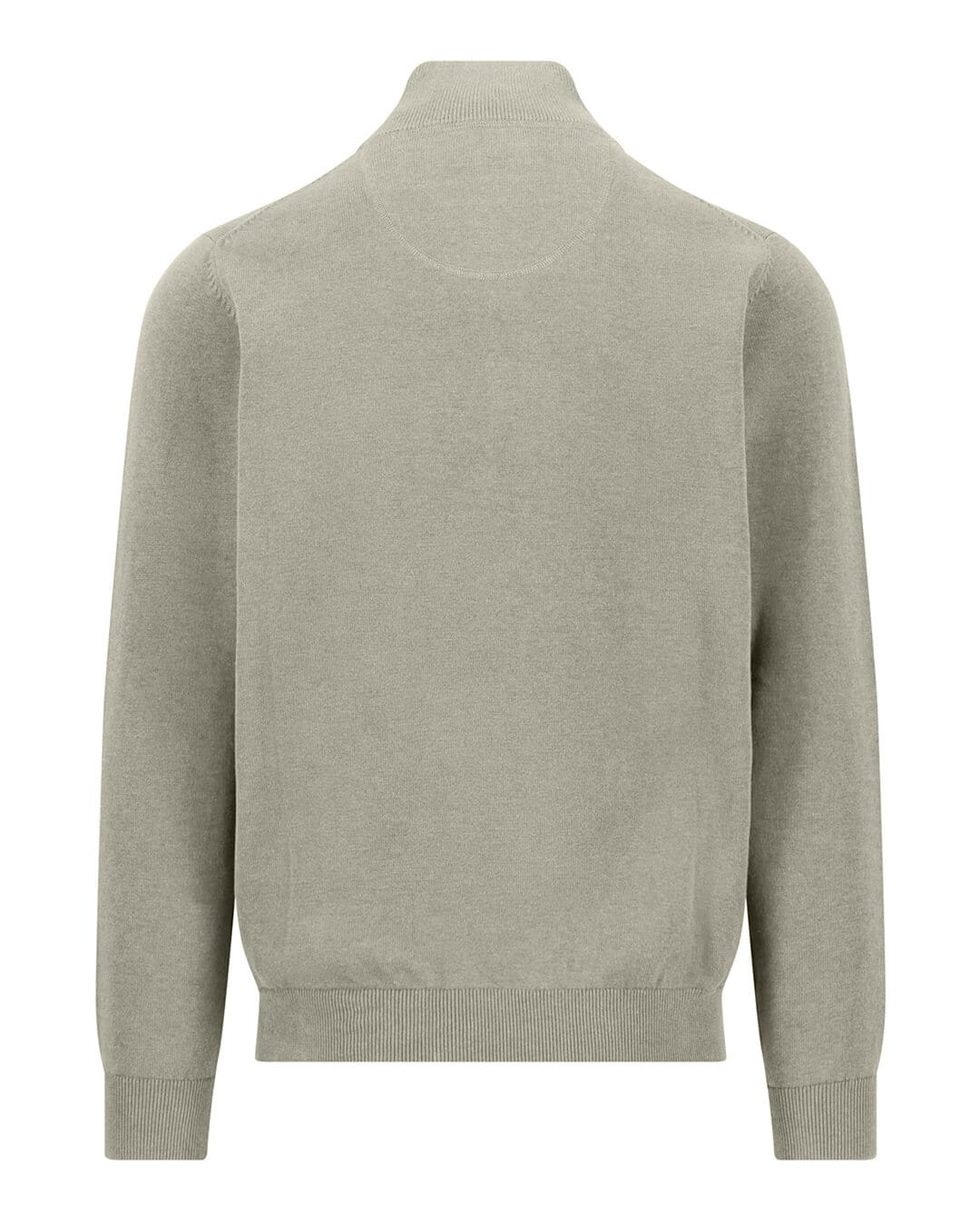 Fynch-Hatton Jumpers Fynch-Hatton Terracotta Superfine Half-Zip Jumper