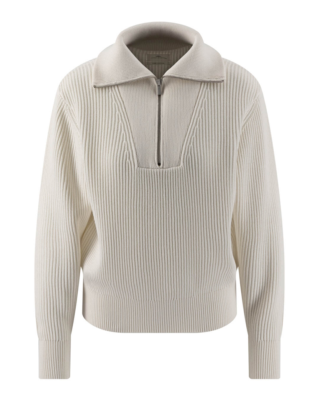 Fynch-Hatton Jumpers Fynch-Hatton White Fynch-Hatton Pullover Troyer Cotton Milk F122