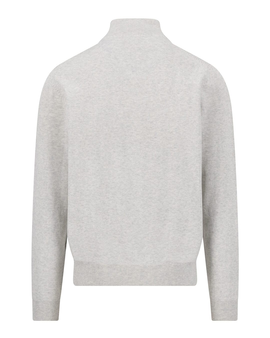 Fynch-Hatton Jumpers Fynch-Hatton White Superfine Half-Zip Jumper