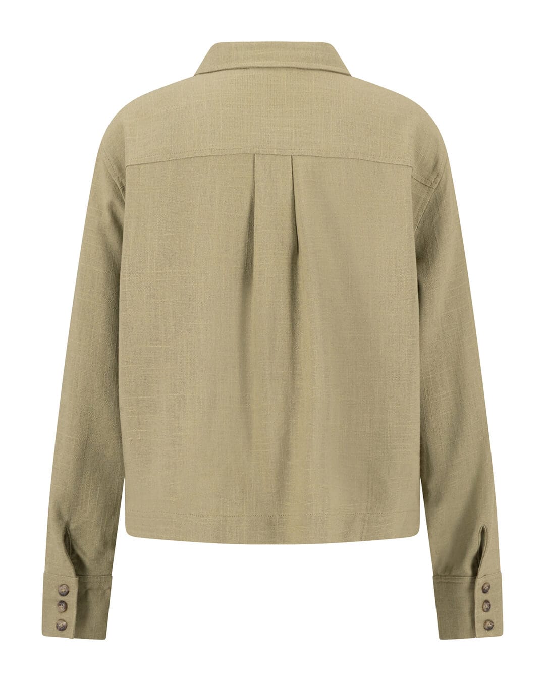 Fynch-Hatton Outerwear Fynch-Hatton Jacket Heavy Linen Mix Barley Green