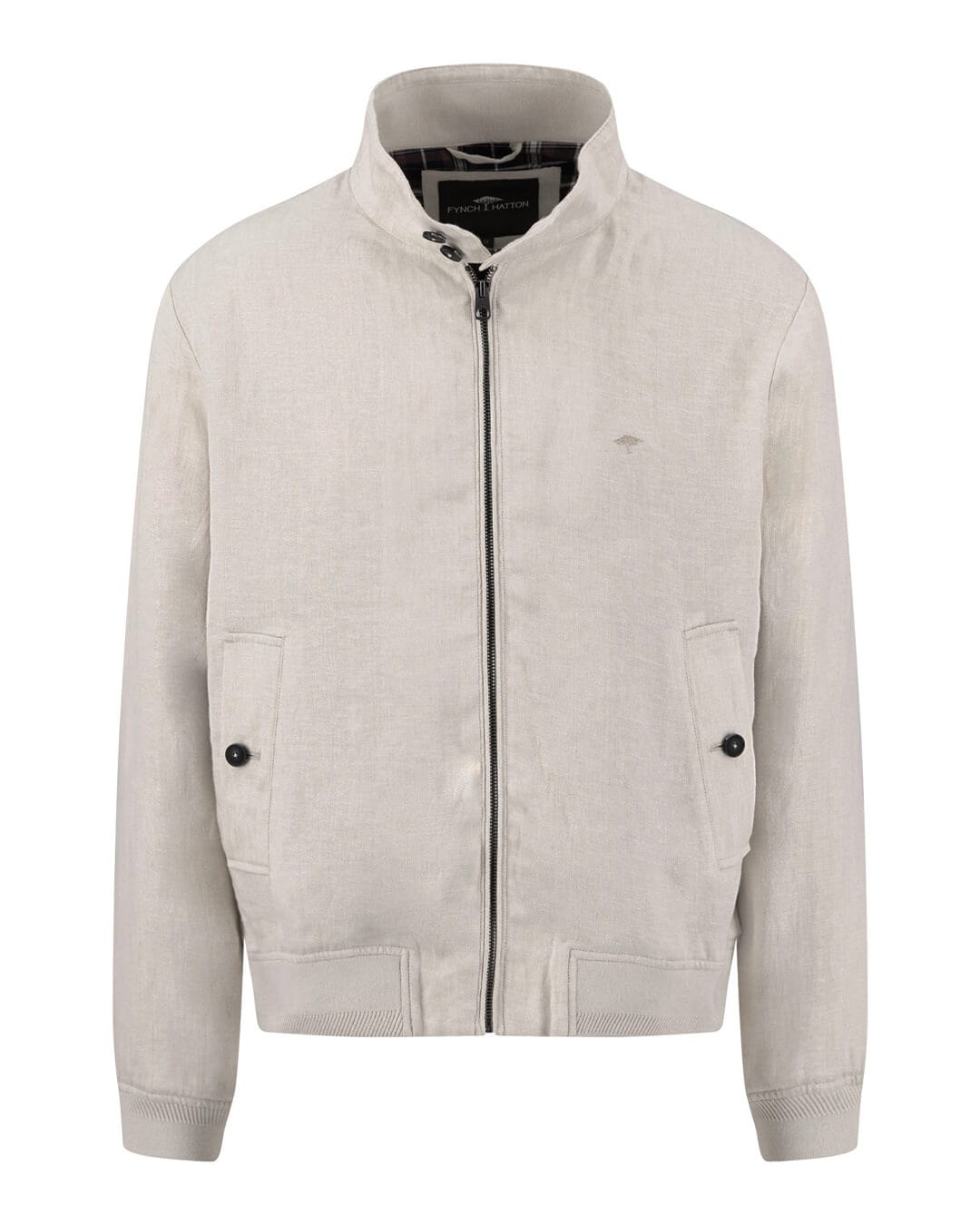 Fynch-Hatton Outerwear Fynch-Hatton Linen Harrington Blouson Cement