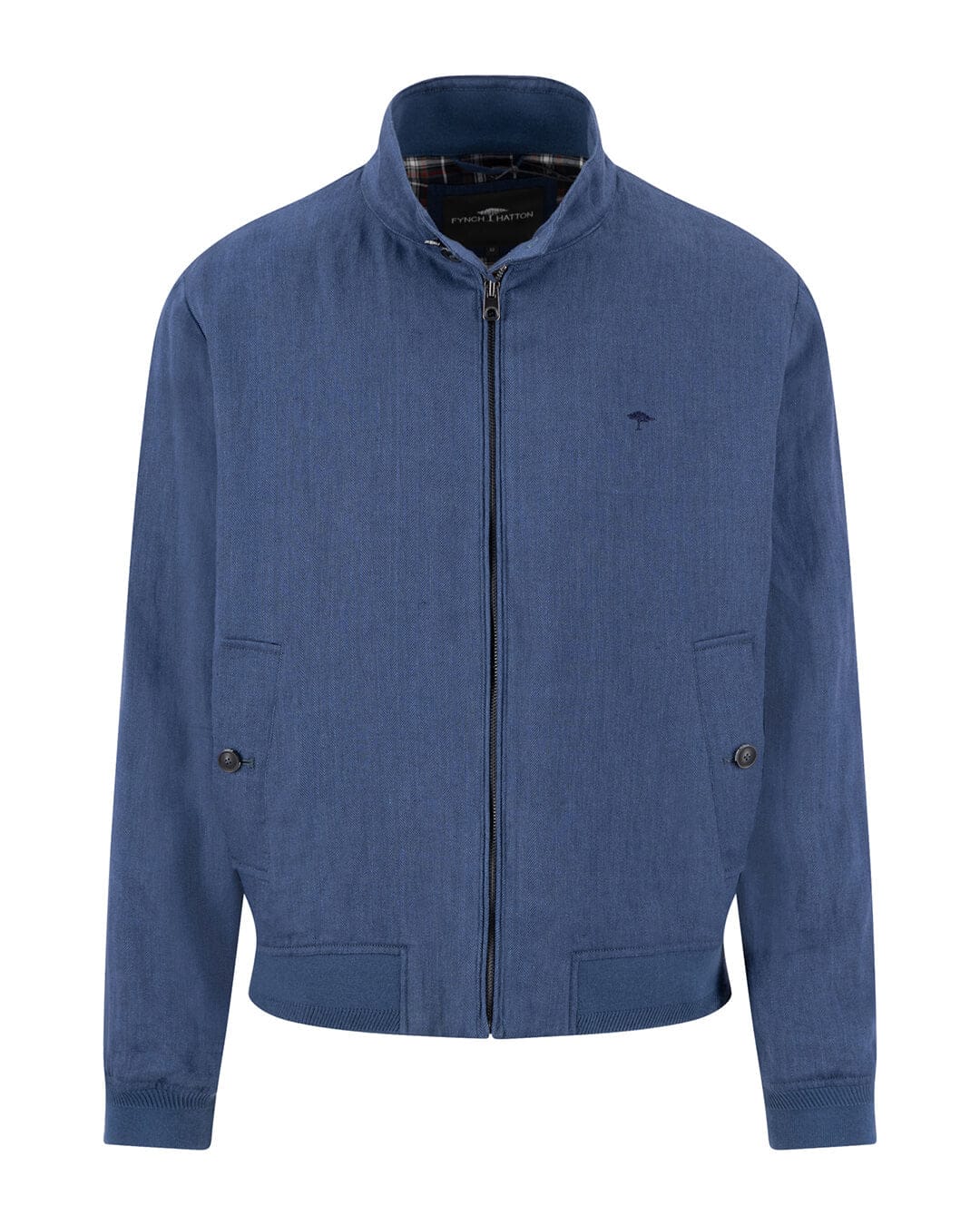 Fynch-Hatton Outerwear Fynch-Hatton Linen Harrington Blouson Horizon