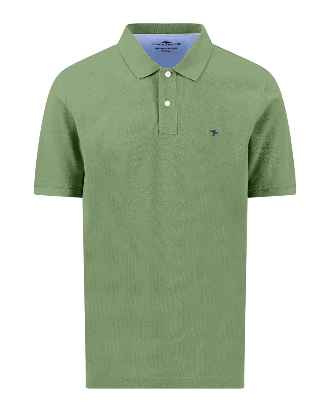 Fynch-Hatton Polo Shirts Fynch-Hatton Basic Polo Premium Cotton Avocado