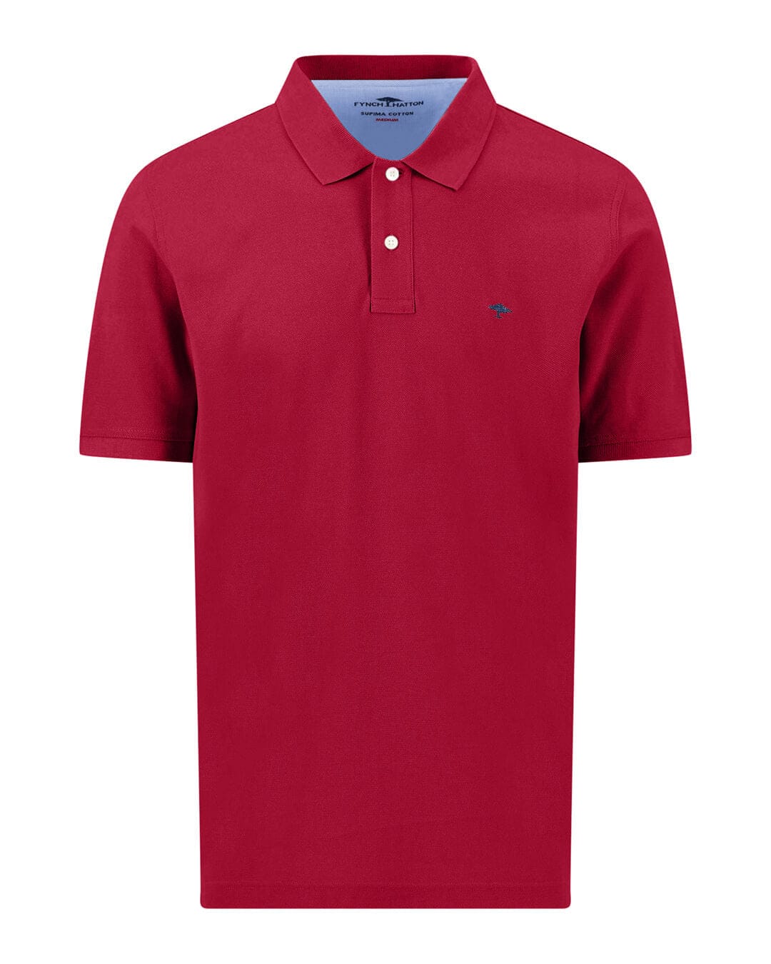 Fynch-Hatton Polo Shirts Fynch-Hatton Basic Polo Premium Cotton Cranberry Red