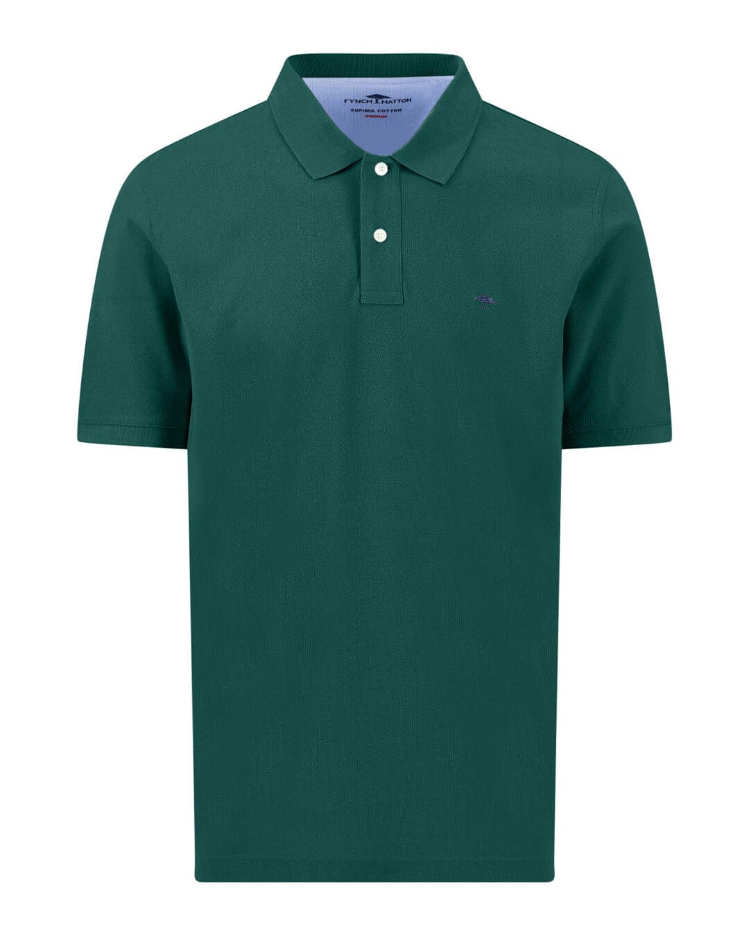 Fynch-Hatton Polo Shirts Fynch-Hatton Basic Polo Premium Cotton Pine Green