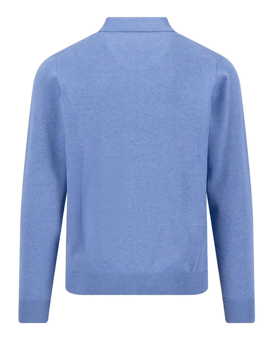 Fynch-Hatton Polo Shirts Fynch-Hatton Blue Fynch-Hatton Polo Ls Superfine Crystal Blue F604