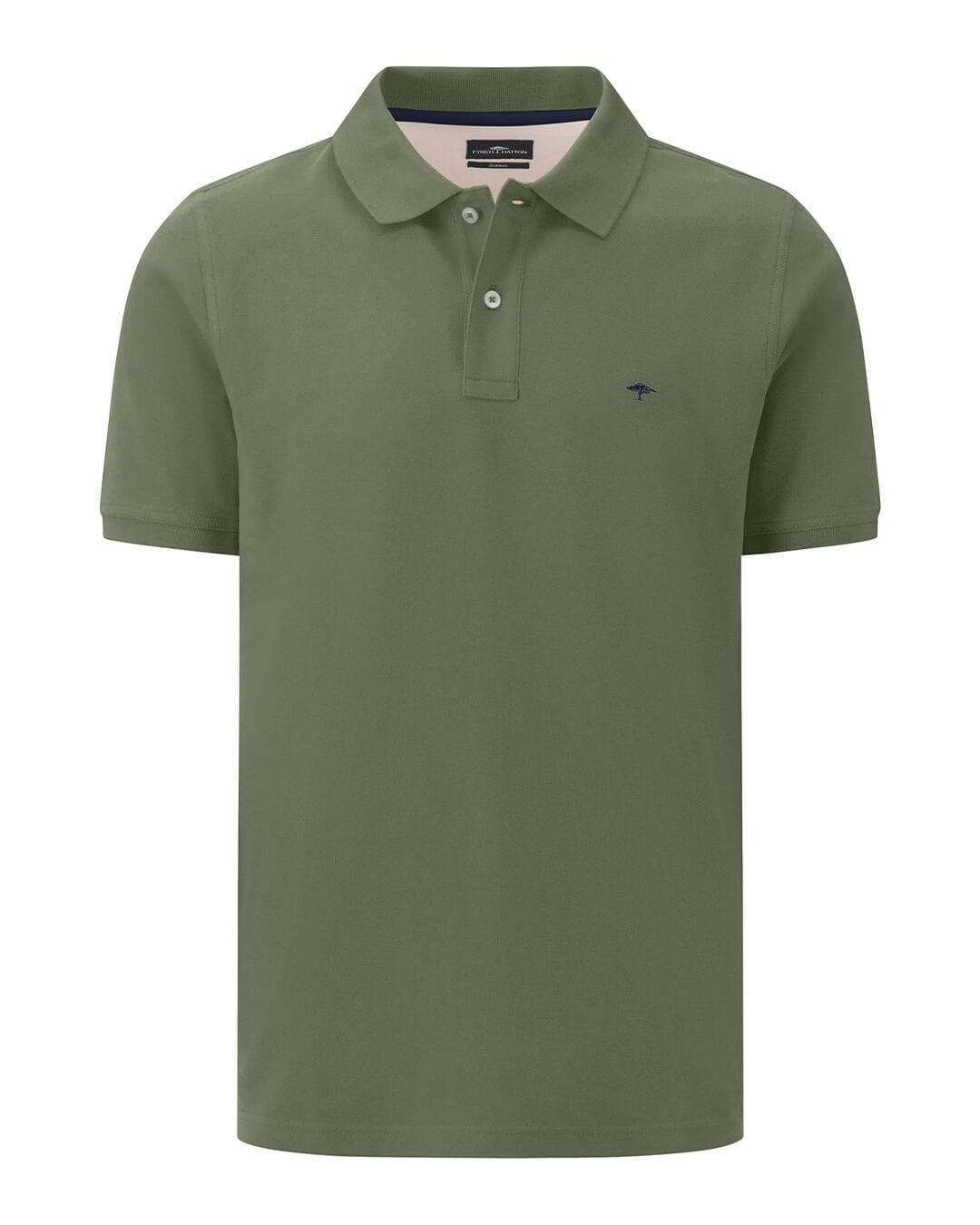 Fynch-Hatton Polo Shirts Fynch-Hatton Dark Green Basic Supima Cotton Polo Shirt