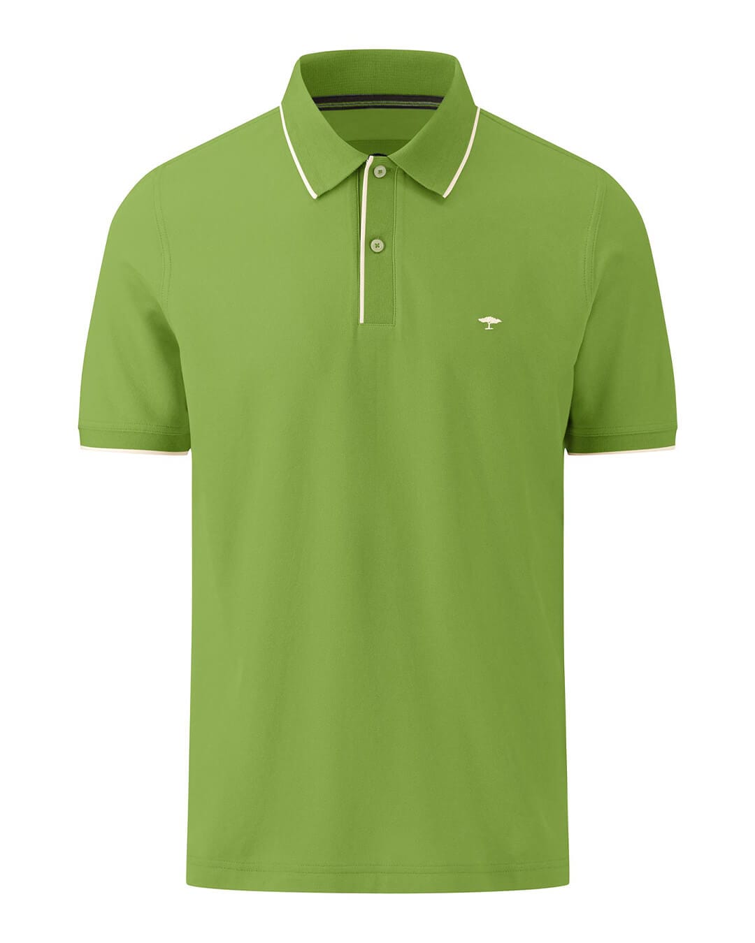 Fynch-Hatton Polo Shirts Fynch-Hatton Green Modern Fit Supima Cotton Pique Polo Shirt
