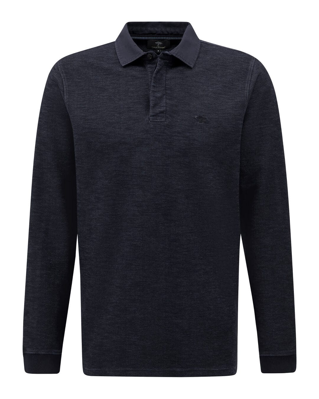 Fynch-Hatton Polo Shirts Fynch-Hatton Navy Garment Dye Rugger