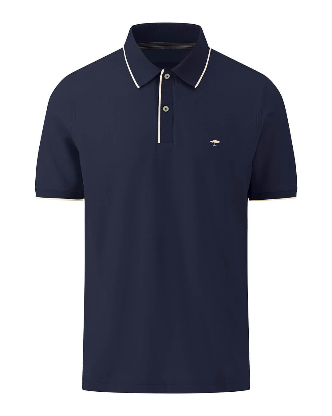 Fynch-Hatton Polo Shirts Fynch-Hatton Navy Modern Fit Supima Cotton Pique Polo Shirt