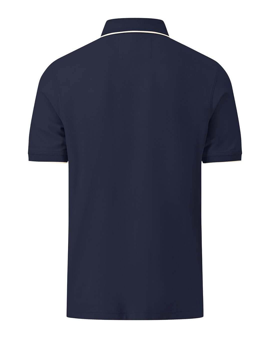 Fynch-Hatton Polo Shirts Fynch-Hatton Navy Modern Fit Supima Cotton Pique Polo Shirt