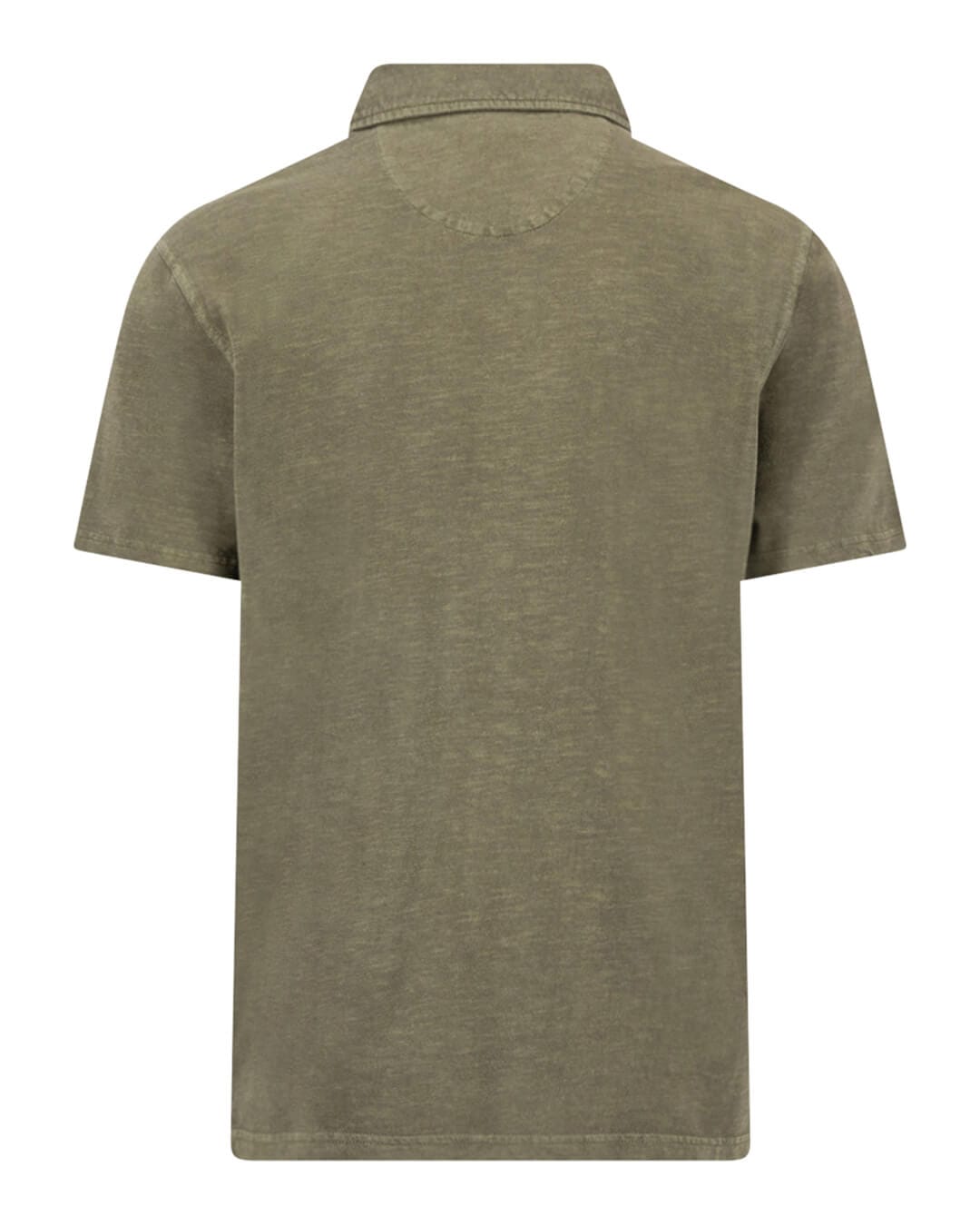 Fynch-Hatton Polo Shirts Fynch-Hatton Polo Garment Dyed Dark Khaki