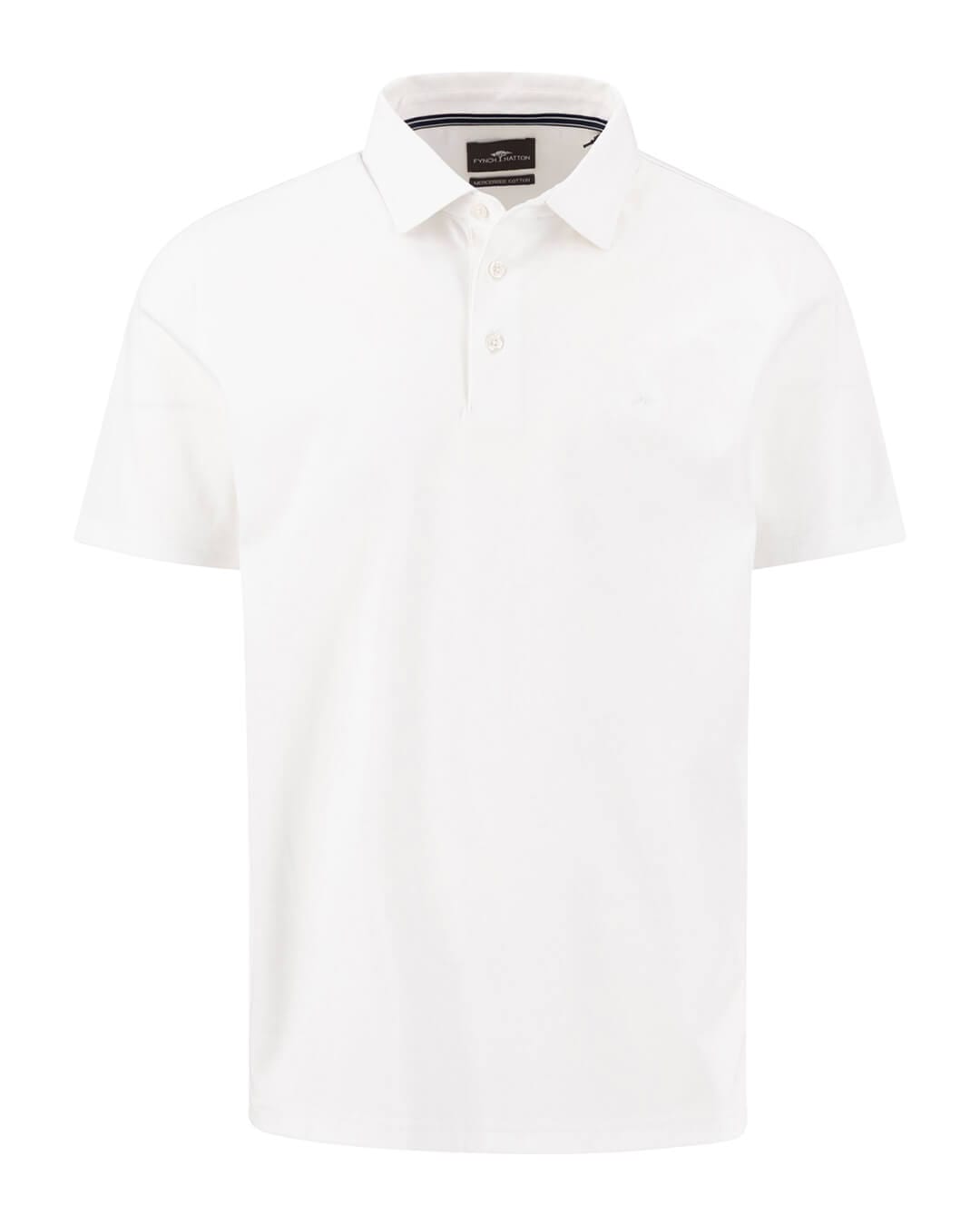 Fynch-Hatton Polo Shirts Fynch-Hatton Polo Interlock White