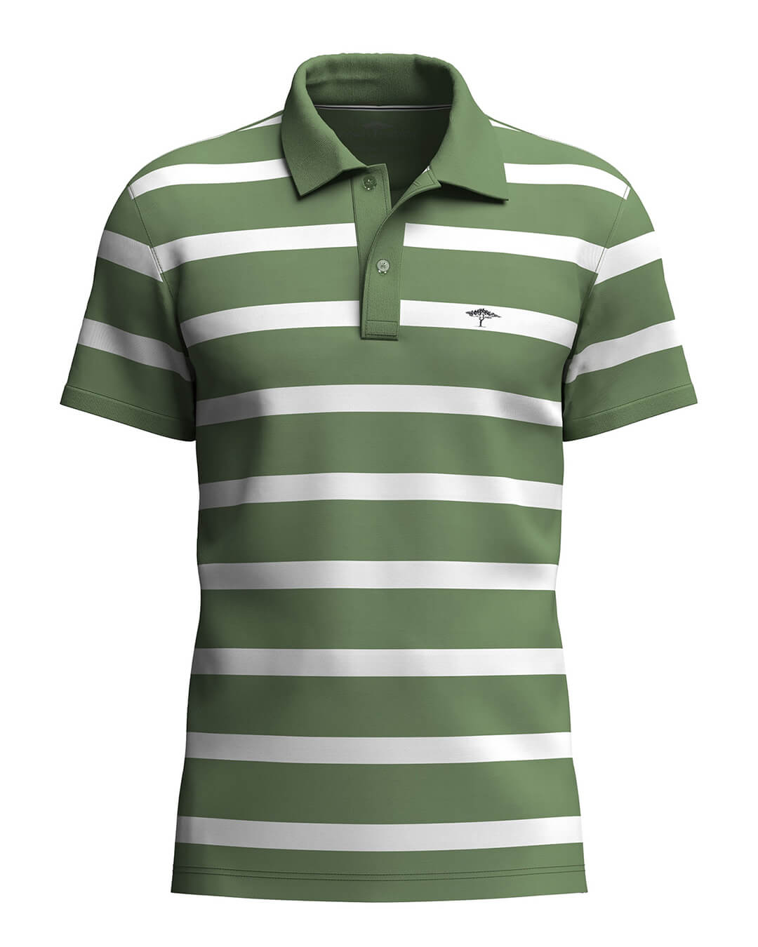 Fynch-Hatton Polo Shirts Fynch-Hatton Polo Striped Premium Cotton Avocado