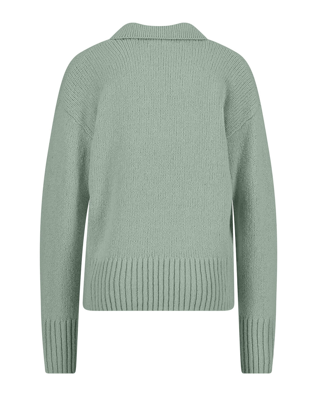 Fynch-Hatton Polo Shirts Fynch-Hatton Pullover Polo Collar Soft Sage Green