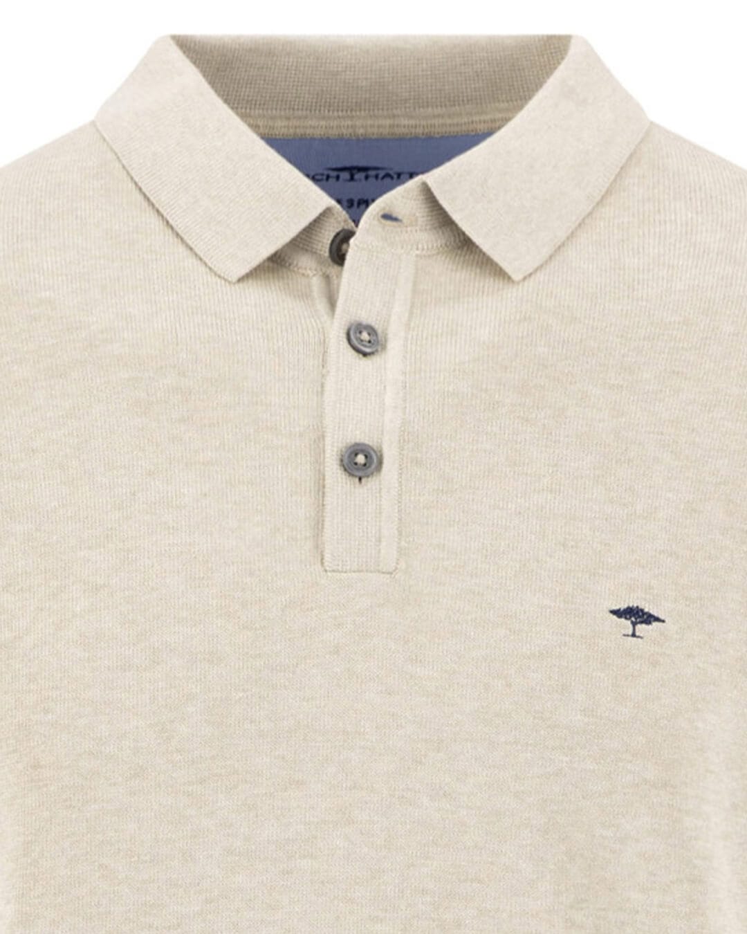 Fynch-Hatton Polo Shirts Fynch-Hatton Terracotta Superfine Long Sleeve Polo Shirt