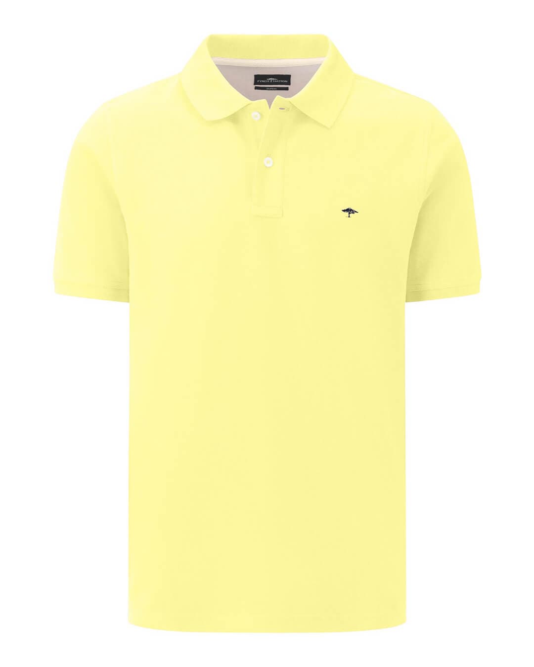 Fynch-Hatton Polo Shirts Fynch-Hatton White Basic Supima Cotton Polo Shirt