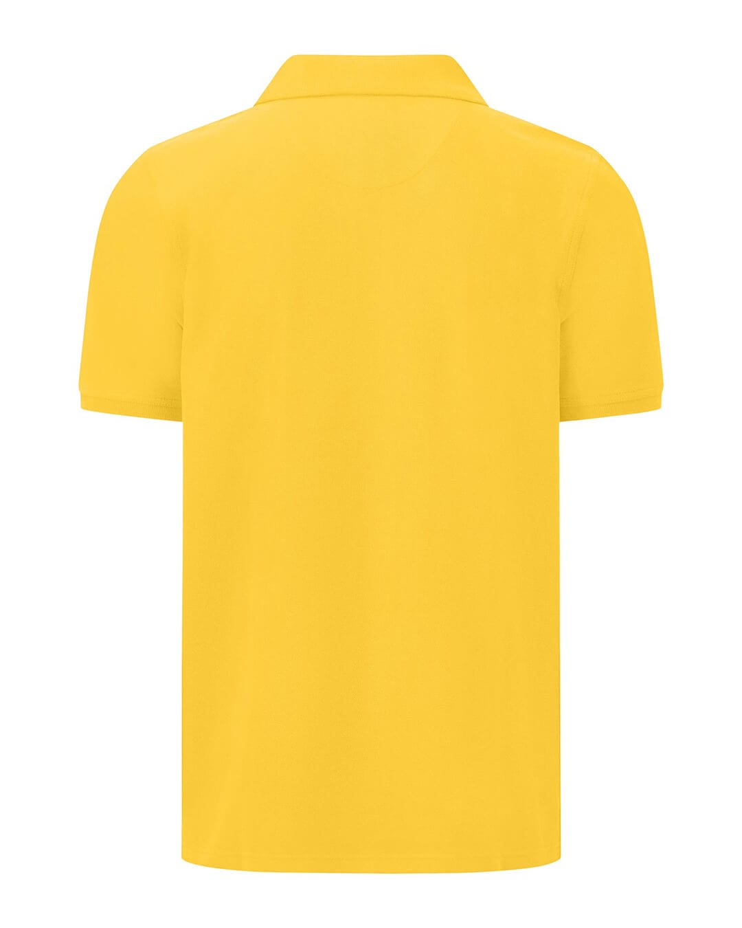 Fynch-Hatton Polo Shirts Fynch-Hatton Yellow Basic Supima Cotton Polo Shirt