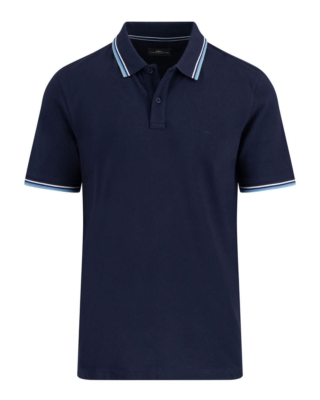 Fynch-Hatton Polo Shirts POLO PIQUE TIPPING NAVY F685
