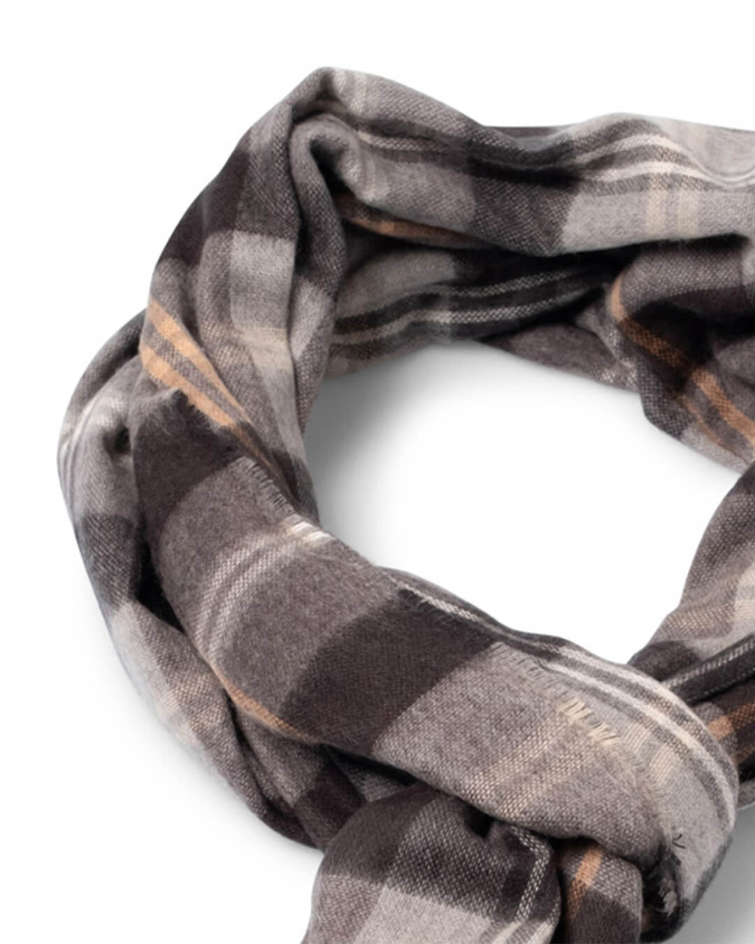 Fynch-Hatton Scarves ONE Fynch-Hatton Charcoal Grey Soft Check Scarf
