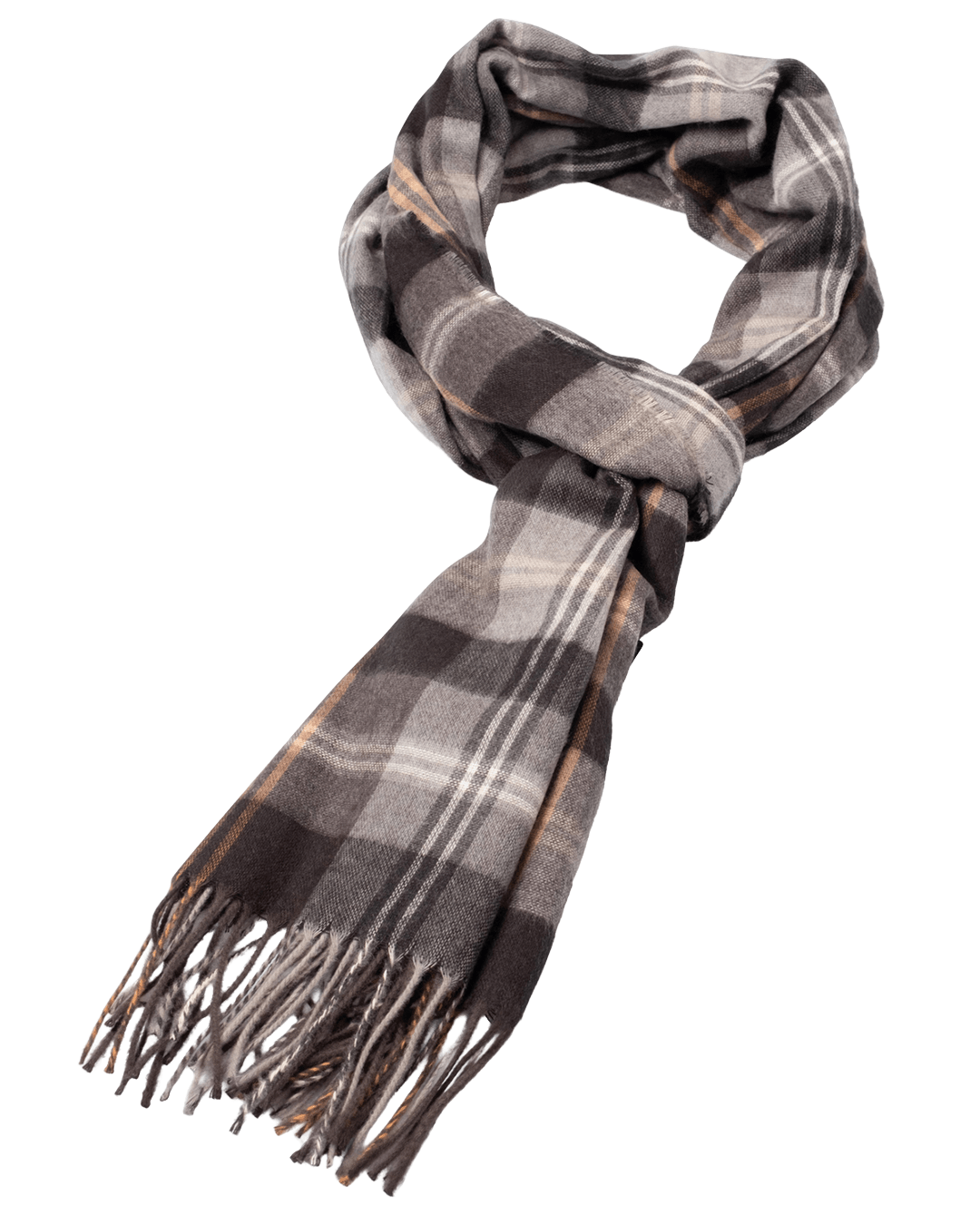 Fynch-Hatton Scarves ONE Fynch-Hatton Charcoal Grey Soft Check Scarf