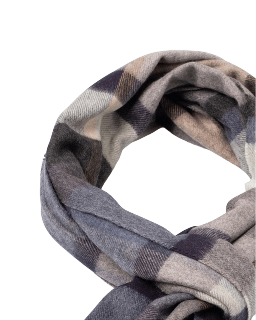 Fynch-Hatton Scarves ONE Fynch-Hatton Navy Fynch-Hatton Soft Check Scarf Navy F685