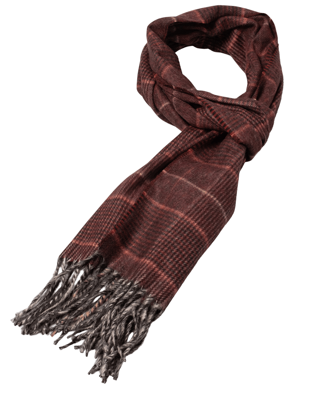 Fynch-Hatton Scarves ONE Fynch-Hatton Orange Fynch-Hatton Soft Check Scarf Brick F346