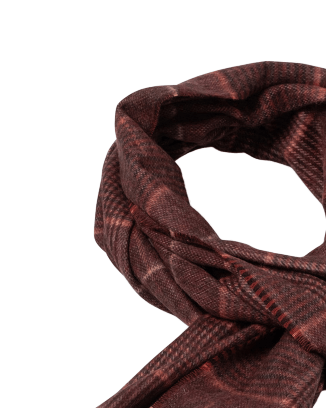 Fynch-Hatton Scarves ONE Fynch-Hatton Orange Fynch-Hatton Soft Check Scarf Brick F346