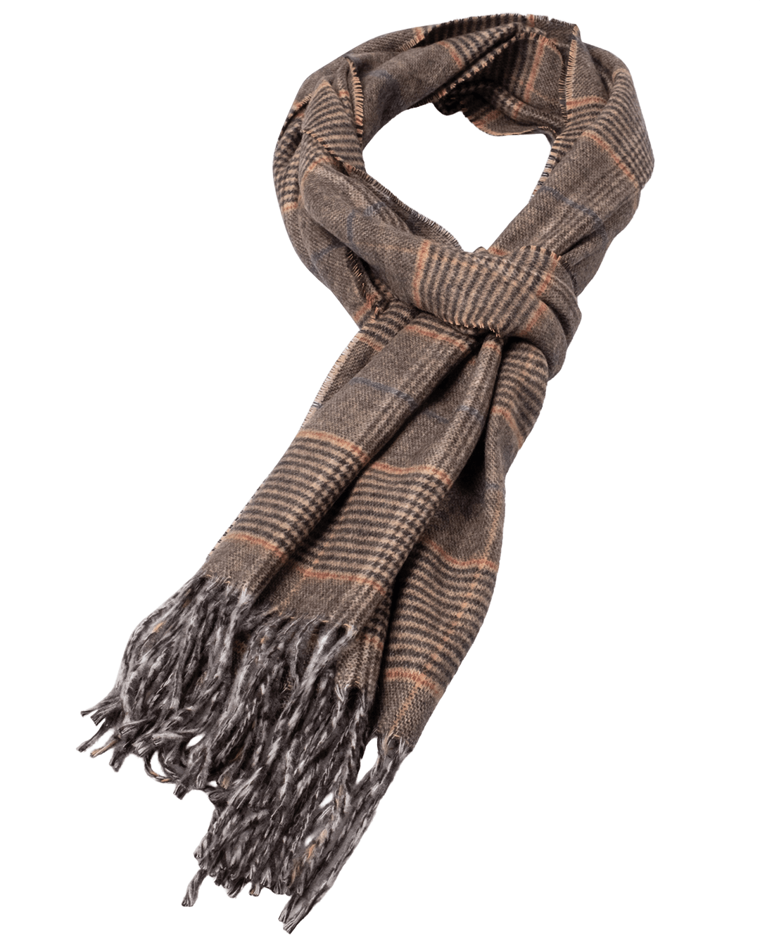 Fynch-Hatton Scarves ONE Fynch-Hatton Tobacco Brown Soft Check Scarf