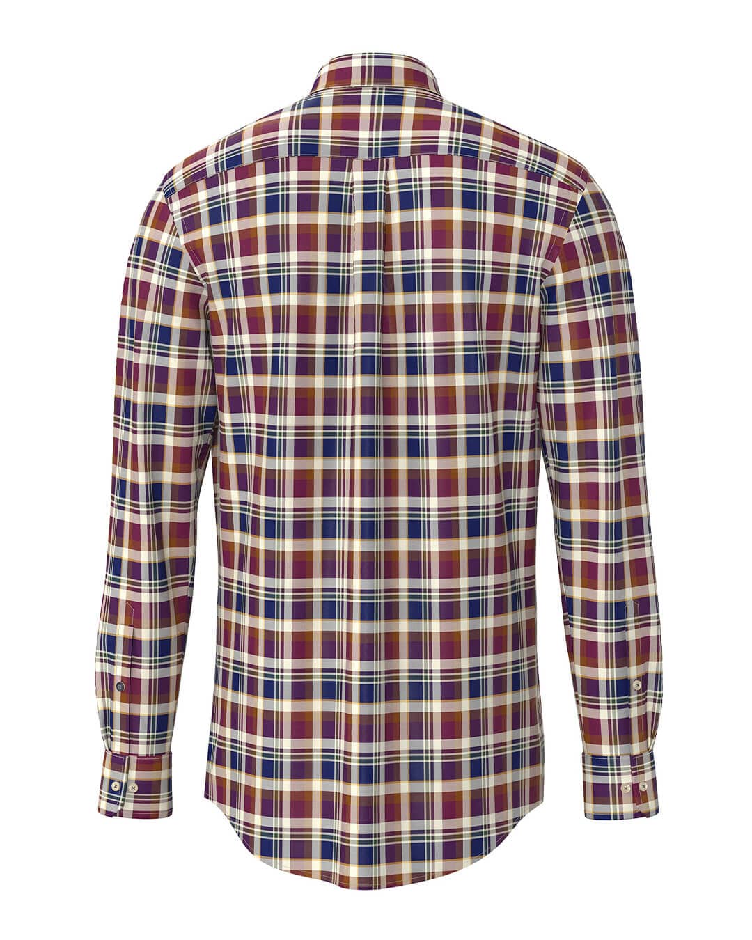 Fynch-Hatton Shirts COLORFUL WASHED OXFORD BD LS BURGUNDY F368