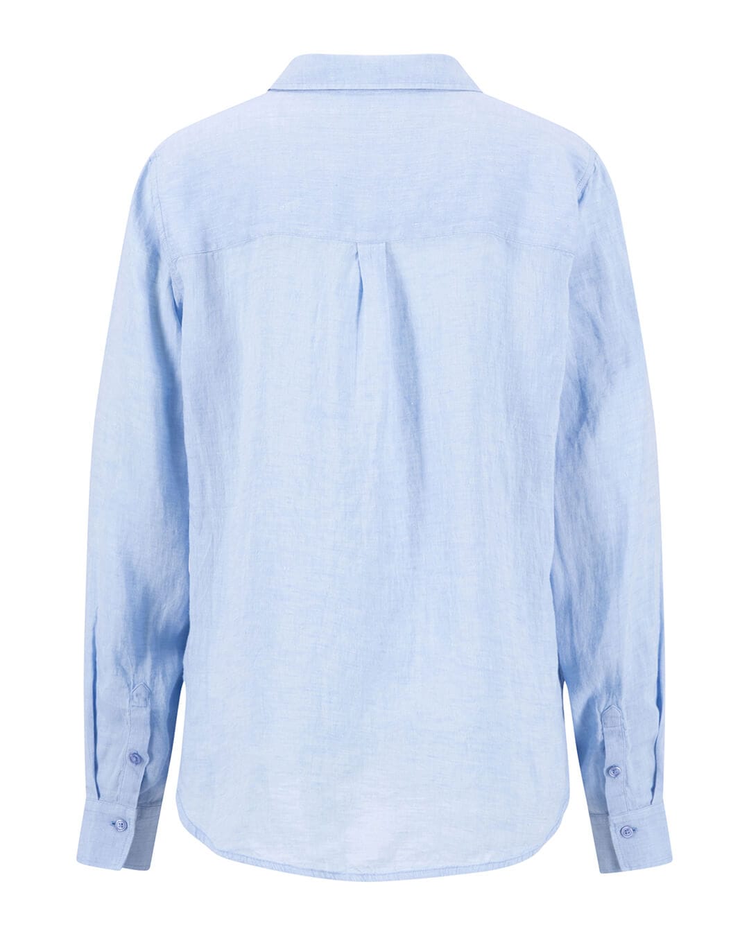 Fynch-Hatton Shirts Fynch-Hatton Blouse Linen Chambray Cornflower Blue