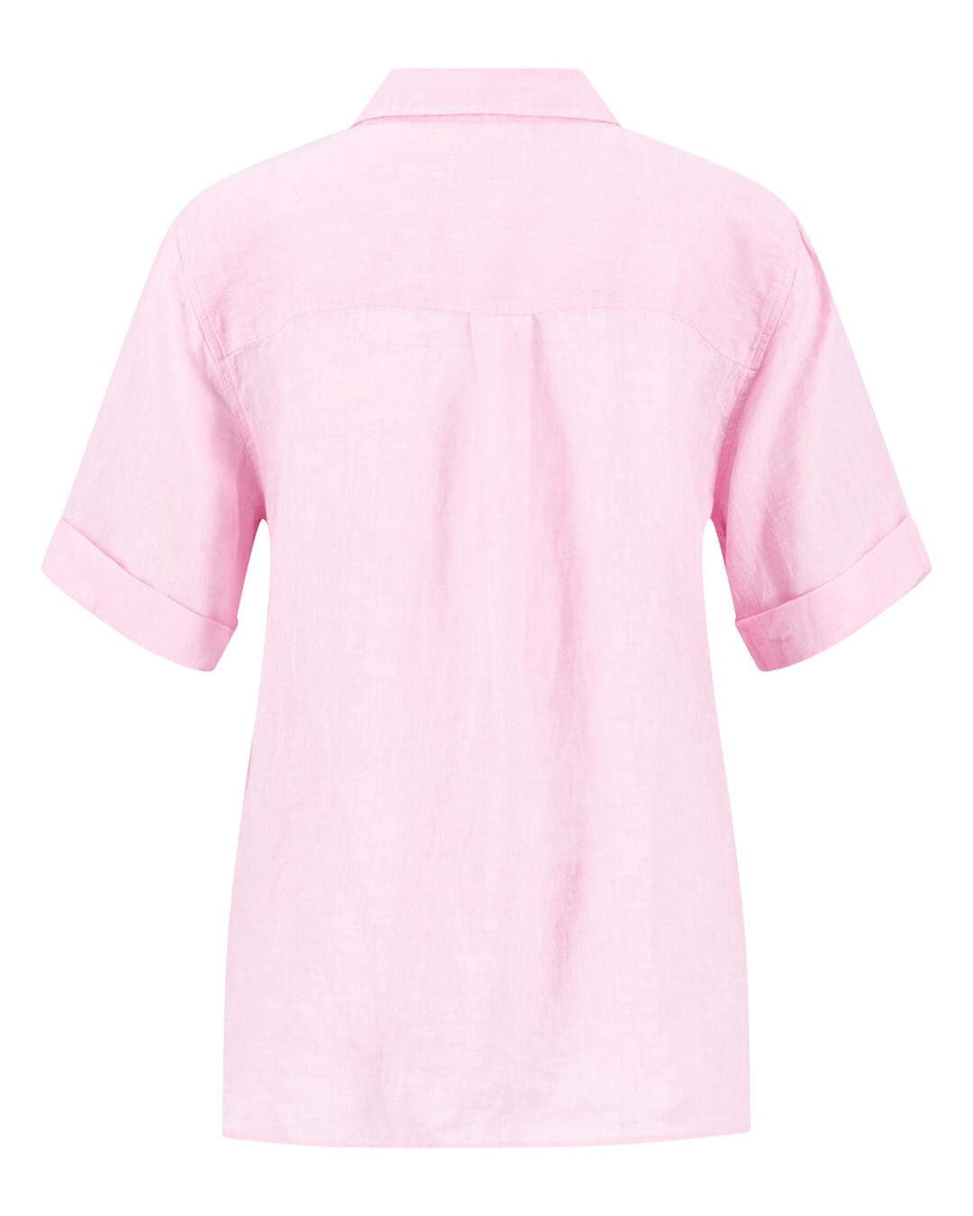 Fynch-Hatton Shirts Fynch-Hatton Blouse Ss Linen Chambray Sorbet Rose