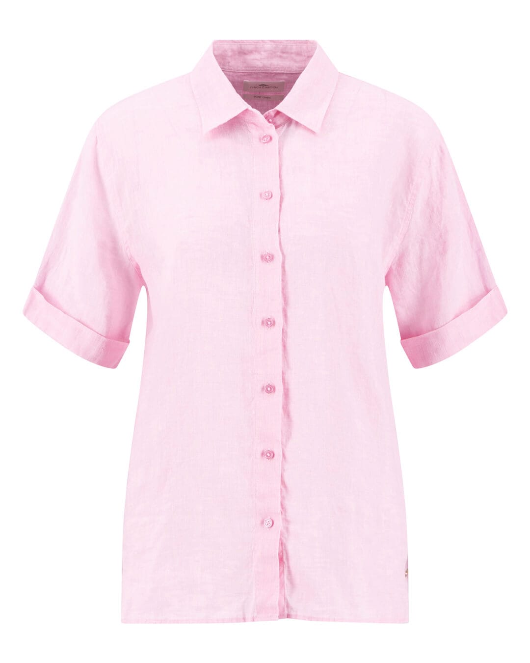 Fynch-Hatton Shirts Fynch-Hatton Blouse Ss Linen Chambray Sorbet Rose